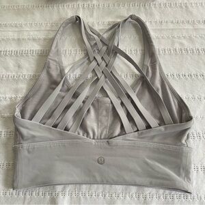 lululemon athletica Gray Criss-Cross Sports Bra size 4